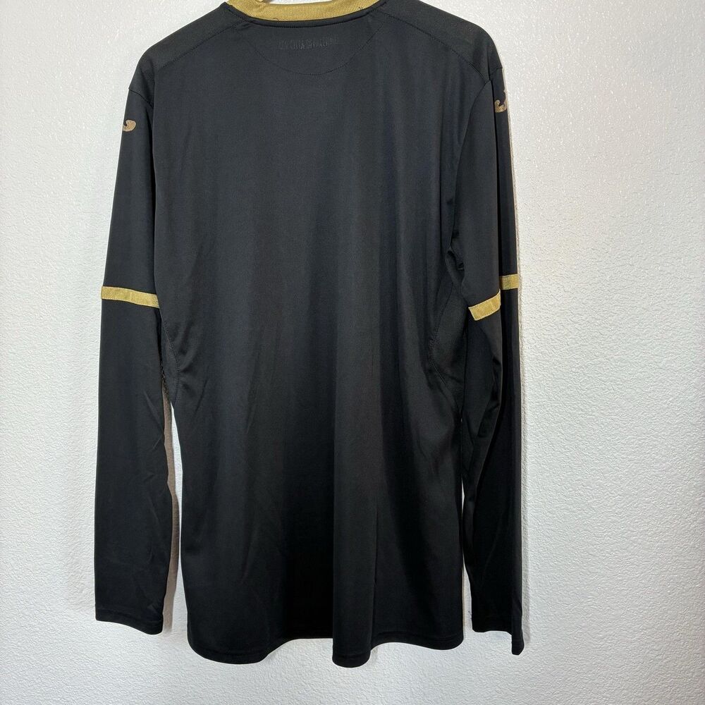 Eagle Logo Jersey Mens 2XL Black Gold Soccer Football Joma DRY MX Long Sleeve - Picture 9 of 15